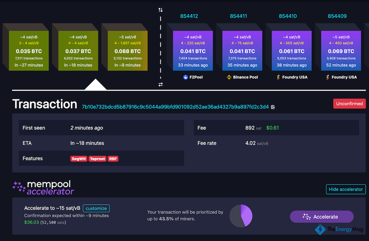 Mempool Launches Accelerator for Bitcoin Transactions