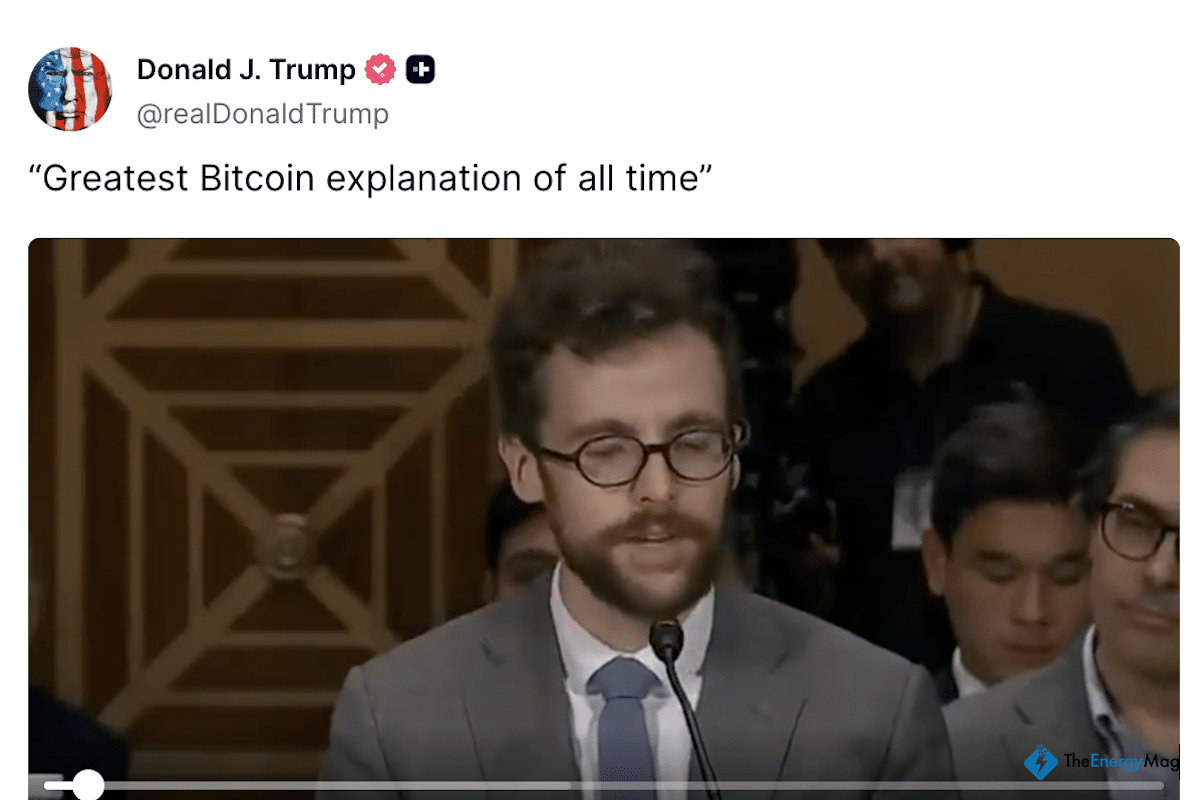 Trump Calls Coin Center Testimony the “Greatest Bitcoin Explanation of All Time”