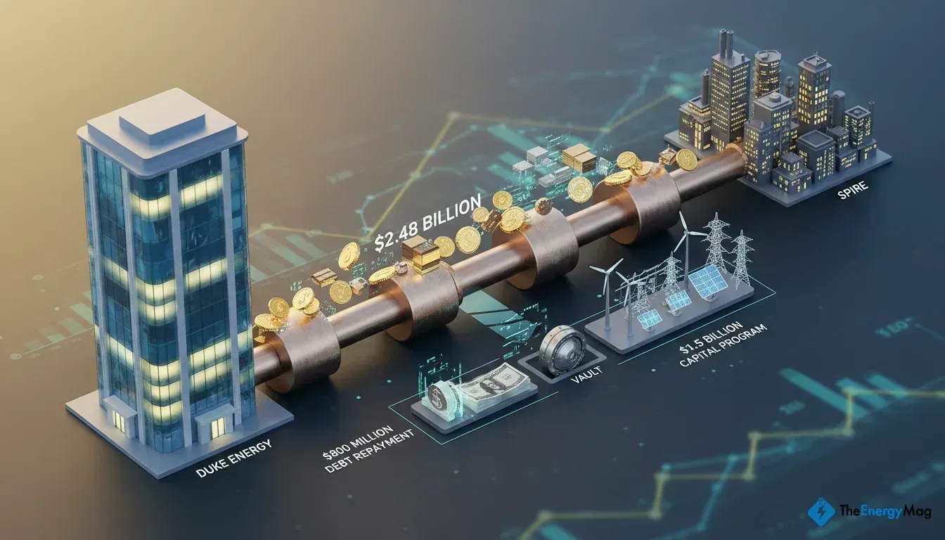 Duke Energy concludes $2.48 billion divestment of Tennessee gas assets to Spire