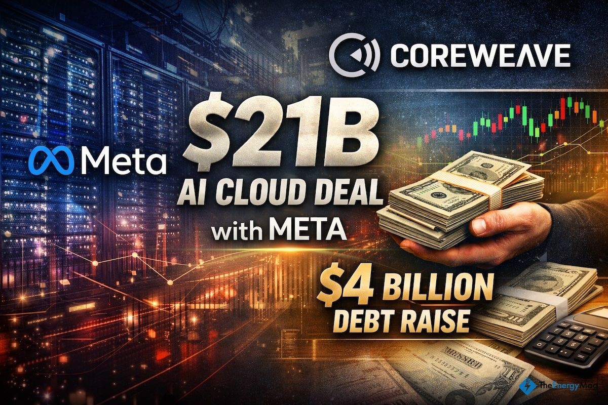 CoreWeave Signs $21B Meta AI Cloud Deal as It Seeks Another $4B Debt Financing