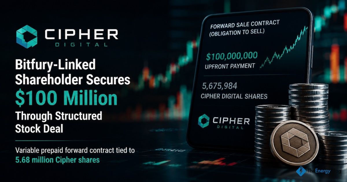 Bitfury Co-Founder Secures $100 Million in Cipher Digital Share-Backed Deal