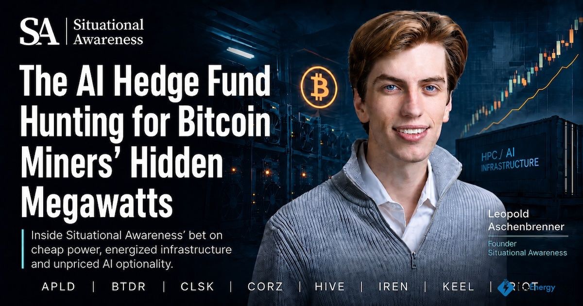 The AI Hedge Fund Hunting for Bitcoin Miners’ Hidden Megawatts
